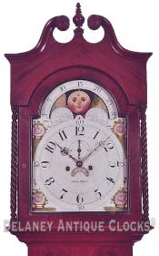 John Boyd. Sadsburyville, Chester County, Pennsylvania. 211024. Delaney Antique Clocks. 