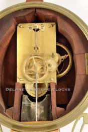 Lemuel Curtis Banjo clock works. 217104. Delaney Antique Clocks.