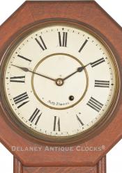 Seth Thomas 10 Inch School clock. 222120. Delaney Antique Clocks.