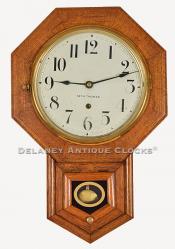 Seth Thomas 10 Inch Drop Octagon wall clock. A school clock. 215031.