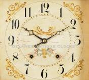 Pillar & Scroll clock dial. 222131. Delaney Antique Clocks.