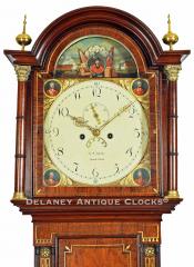 G. Rodney Taylor of Sunderland, England. Inlaid Mahogany tall clock automated dial. 222136. 