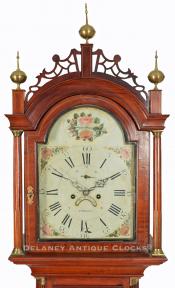 Concord, MA Clockmaker Daniel Munroe. Tall clock. 222151. Delaney ANtique Clocks.