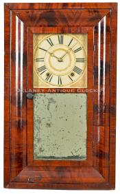 Charles Stratton Worcester, Massachusetts. A mahogany-cased OG clock. 223010. Delaney Antique Clocks. 