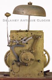 Tall clock movement attributed to Jones family of Pittsfield, New Hampshire. 25124. Delaney antique Clocks.