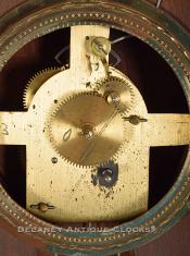 Ted E. Burleigh Jr's reproduction of Aaron Willard's Primitive Wall Timepiece movement. BBB-17. Delaney Antique Clocks.