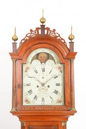 Warranted by Simon Willard for Mr. Samuel Kingsbry. Clock.VV-107. Delaney Clocks.