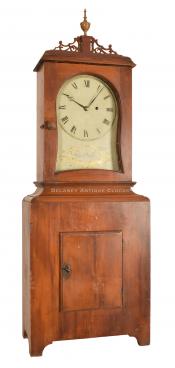 John Bailey II of Hanover, Massachusetts. A pine-cased Massachusetts Shelf Clock. 218014.