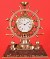 French Industrial Series. A ratchet and ship's wheel novelty desk clock. 218023.