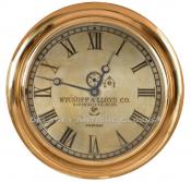 8-inch Chelsea Lever Clock. Chelsea, MA. WYCKOFF & LLOYD Co. / SPRINGFIELD, MASS. / AMERICAN. 221011. Delaney Antique Clocks.