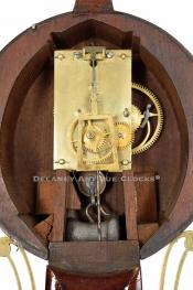 Concord, Massachusetts banjo clock movement. 221207. Delaney Antique Clocks.