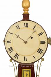 Concord, Massachusetts banjo clock dial. 221207. Delaney Antique Clocks.