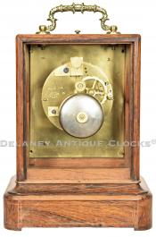 French-origin mantel clock. Marked "POTONIE PARIS" on the dial and movement. CCC-29. Delaney Clocks.