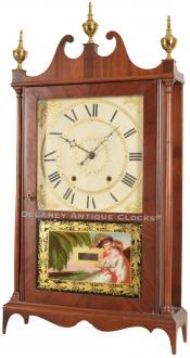 Seth Thomas Pillar & Scroll Shelf Clock. Plymouth, CT. NN-39. Delaney Clocks.
