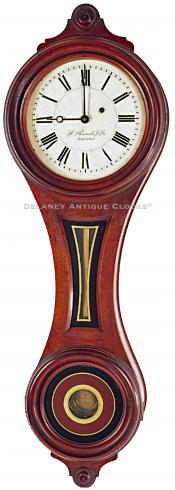 E. Howard & Co., of Boston, MA. Model No. 9. A Figure 8 wall clock. UU-47. Delaney Antique Clocks.