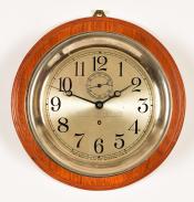 Chelsea Marine Clock. 12.75 inches in diameter. 23125. Delaney Antique Clocks.