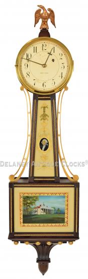 Waltham Watch Company of Waltham, MA. A banjo clock. CCC-24.