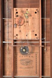 Wadsworths & Turners. Litchfield, Conn clockmakers. A pillar & scroll shelf clock. 218134. Delaney Antique Clocks.