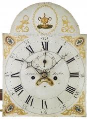 Daniel Porter of Williamstown, MA. Tall clock dial. JJ-178. Delaney Antique Clocks.