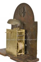 Benjamin Willard tall clock movement. Grafton, MA. Circa 1772. XXSL-58. Delaney Antique Clocks.