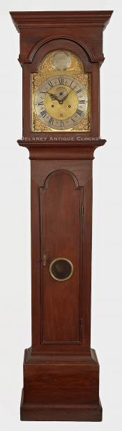 John Whitear tall clock. Fairfield, CT. Number 98. ZZ-20. Delaney Antique Clocks.