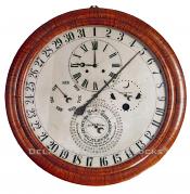 D. J. Gale's Astronomical Calendar Wall Clock. 215004. Delaney Antique Clocks.