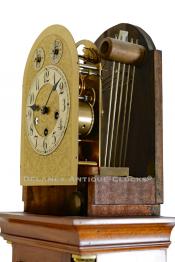 Three-train German-made mechanism. 222005. Delaney Antique Clocks.