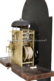 Silas Parsons clock movement. 8-day time, strike, and alarm works. 27217. Delaney Antique Clocks.