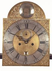 John Wood SR. Philadelphia tall clock dial. LL-146. Delaney Antique Clocks.