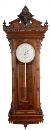 E. Howard Model No. 67 Astronomical Wall Regulator Clock. Boston, Mass, circa 1894. 223033. Delaney Antique Clocks.