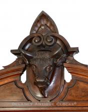 E. Howard 67 Wall clock. Bulls head. 223033. Delaney Antique Clocks.