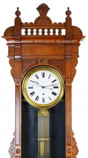 Waterbury Regulator No. 12. 223085. Delaney Antique Clocks.