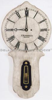 E. Howard & Co. Model No. 27. A marble faced wall clock. Boston, Mass. TT-142. Delaney Antique Clocks.