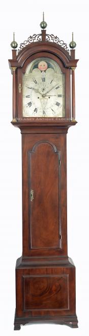  John Rogers of Newton, MA. Tall clock. UU-105. Delaney Antique Clocks.