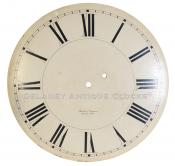 Brewster & Ingrahams wooden gallery clock dial that is 17 inches in diameter. 223089.