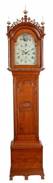 A fine Connecticut River Valley tall clock made near Walpole, NH. (Isaiah Eaton?) 223072.