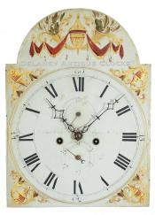 Ezra Kelley. Tall clock dial. 223076. Delaney Antique Clocks.