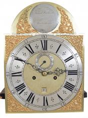 Samuel Rockwell of Providence, RI. A brass clock dial. CCC-25. Delaney Antique Clocks.