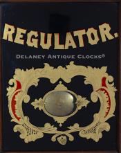 Atkins Clock Company of Bristol, Connecticut. Regulator glass 223312.