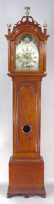 Stephen Hasham of Charlestown, Hew Hampshire. A tall case clock. LL-44.