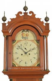 Grandfather clock dial, possibly Rochester, New Hampshire origin. 221034A.