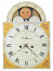 John Bailey Clock dial. WARRANTED FOR COL: HARDY CROSS. DDD-18.