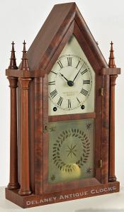 Brewster & Ingrahams Four Column Steeple Clock. VV-53.