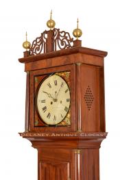 Aaron Willard dish dial tall clock. Boston, Massachusetts. Henry Willard, cabinetmaker. ZZ-41.