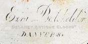 Ezra Batchelder of Danvers, Mass. Clock dial signature. 222107.