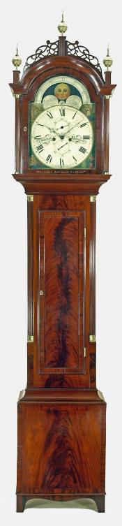 Samuel Keplinger of Baltimore, Maryland. An important Hepplewhite tall case clock. TT-207.