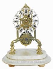 Skeleton Clock. Time-only. 223060. Delaney Antique Clocks.