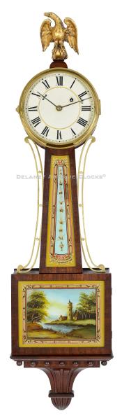 A banjo clock made by the Waltham Clock Company of Waltham, Massachusetts. 223200.