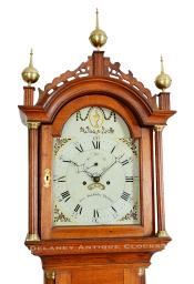 Ezra Batchelder. Grandfather clock. OO-8. Delaney Antique Clocks.