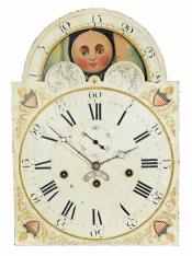 American tall clock dial. Vermont. 224089.